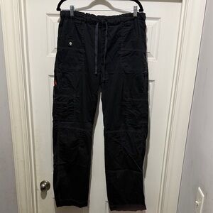 Women’s black scrubs large tall